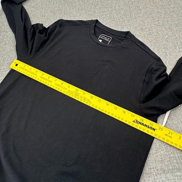 NEW! Stylus Men's Solid Black Shirt Small‎ Cotton Blend $34 Basic Casual Wear - Picture 9 of 11